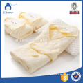 China factory velour printed pure cotton baby hooded towel